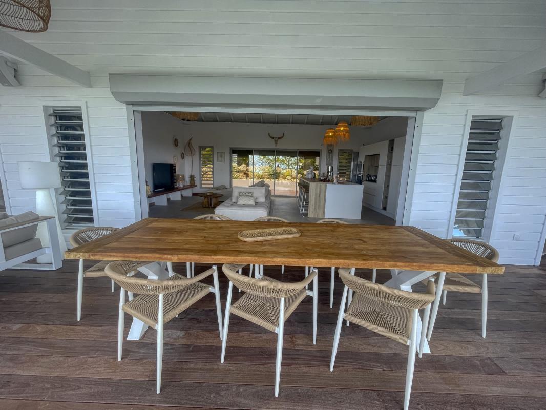 10.Location villa piscine vue mer Saint François Guadeloupe_Terrasse